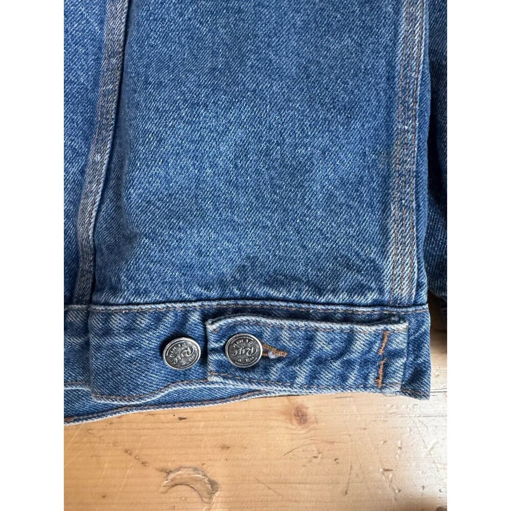 VINTAGE Old Rye Denim Barn Jacket Coat Mens XXL Corduroy Collar Flannel Lined - Picture 8 of 12